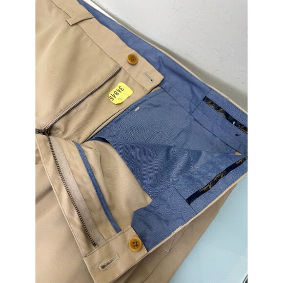 Brooks Brothers Performance Chino Golf Pants Men 40X30 Beige Lightweight Stretch - Picture 11 of 11